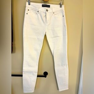 Express Jeans white denim legging